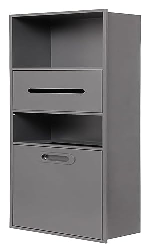 Einbauregal aus Edelstahl für Badezimmer, Dusche, Küche & Wohnzimmer, eingebauter Mülleimer und Aufbewahrungsregal, 30 x 14 x 65 cm, platzsparendes Design Einbauregal aus Edelstahl für Badezimmer, Dusche, Küche & Wohnzimmer, eingebauter Mülleimer und Aufbewahrungsregal, 30 x 14 x 65 cm, platzsparendes Design von Generisch