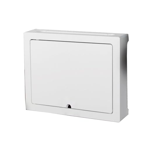 Einfache WLAN-Wandregale, Internet-Router-Regal, Kabel-Wandstecker-Board-Regal, wandmontierte WLAN-Router-Aufbewahrungsbox, Steckdosenabschirmung(C No Lock,38 * 30 * 9cm) von Generisch