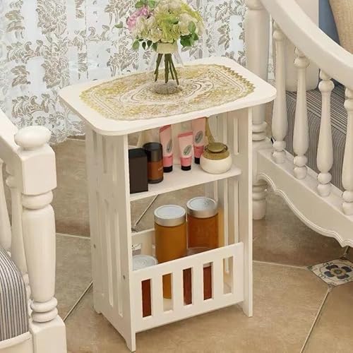 Einfacher nordischer Nachttisch, Schlafzimmer, Nachttisch, einfacher Aufbewahrungsschrank, Wohnzimmer, Couchtisch, Sofaband, klein, rund (kariert, groß) von Generisch