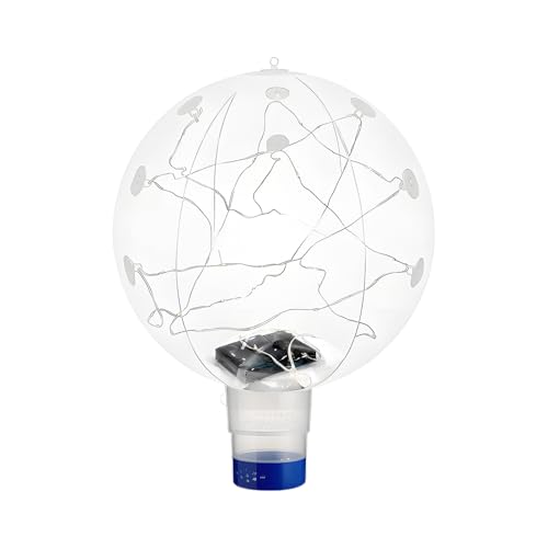 Einfaches Öffnen von Chlor Floater - Pool Chlor Floater | Wasserdichtes Solar RGB Farbwechselspender Floating -Gerät für Rasengarten Patio | RGB -Farbwechsel -Solar Chlor -Floater von Generisch