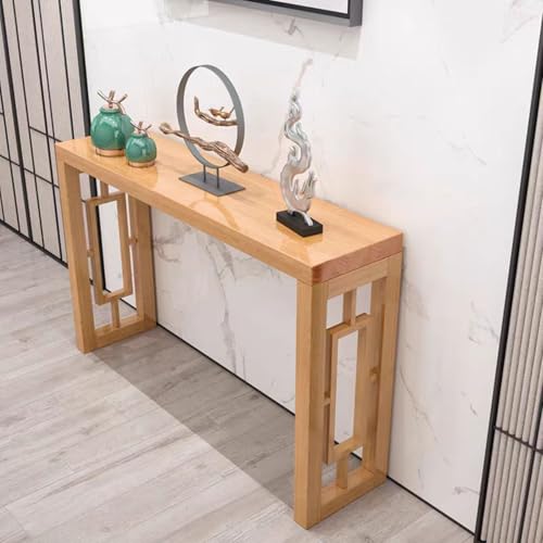 Eingangsbereich Konsolentisch, rustikaler Sofatisch aus Holz für Flur und Wohnzimmer, einfache Montage Eingangsbereich Konsolentisch, rustikaler Sofatisch aus Holz für Flur und Wohnzimmer, einfache Montage von Generisch