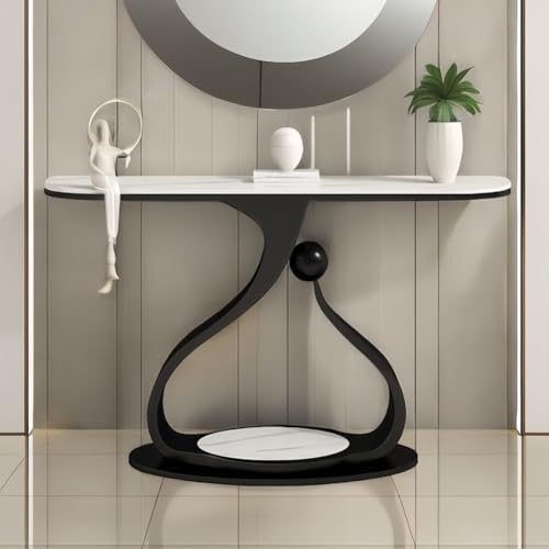 Eingangstisch in Tropfenform, platzsparendes schmales Design für Wohnzimmer, Flur und Foyer Eingangstisch in Tropfenform, platzsparendes schmales Design für Wohnzimmer, Flur und Foyer von Generisch