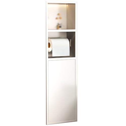 Eingebaute Duschnische mit Aufbewahrungsschränken und Toilettenpapierhalter - Platzsparender Organizer für Bad und Wohnbereich Eingebaute Duschnische mit Aufbewahrungsschränken und Toilettenpapierhalter - Platzsparender Organizer für Bad und Wohnbereich von Generisch