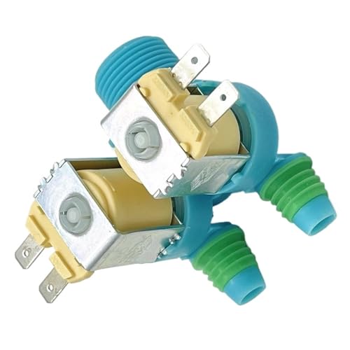 Einlassventil for Waschmaschine, kompatibel mit Samsung, DC62-00266G Magnetventil 110 V/120 V C-181/15-B09(Yellow) von Generisch