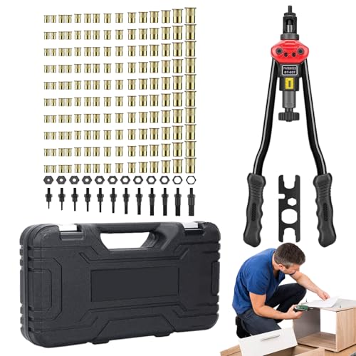Einsetzmutter Werkzeug Set | Manuelles Set für Gewindeeinsatzmuttern,Für Befestigung Montage Reparatur Im Maschinenbau Blech Und Kayak von Generisch