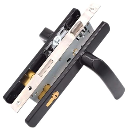 Einsteckschloss-Set aus Edelstahl – leises Euro-Hebelgriffschloss mit Schlüsseln – robustes Vorreiberschloss für Sicherheit zu Hause, Schlafzimmer und Tür – schwarzes Zylinder-Design Einsteckschloss-Set aus Edelstahl – leises Euro-Hebelgriffschloss mit Schlüsseln – robustes Vorreiberschloss für Sicherheit zu Hause, Schlafzimmer und Tür – schwarzes Zylinder-Design von Generisch