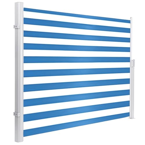 Einziehbare Außenmarkise - Wasserdichter Sonnen- & Windschutz für Terrasse Pool Terrasse - Faltbarer Raumteiler (Braun 180x300cm) von Generisch