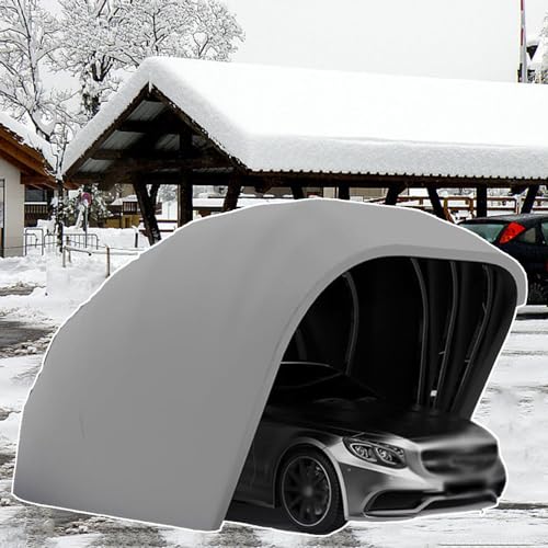 Einziehbare Carport Markise, Faltbare Haltbare Unterstand Halbautomatik Edelstahl Mobile Garage - Vielseitiger Outdoor Schutz von Generisch