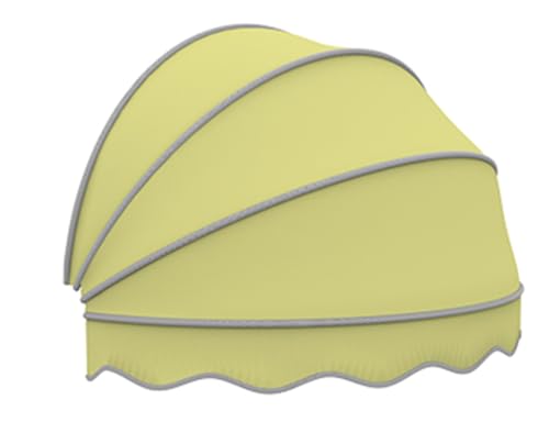 Einziehbare Kuppelmarkise für Sonnen- & Regenschutz, 90 x 45 x 45 cm, Gelb – faltbare Veranda-Abdeckung, perfekt für Zuhause und Außenbereich Einziehbare Kuppelmarkise für Sonnen- & Regenschutz, 90 x 45 x 45 cm, Gelb – faltbare Veranda-Abdeckung, perfekt für Zuhause und Außenbereich von Generisch