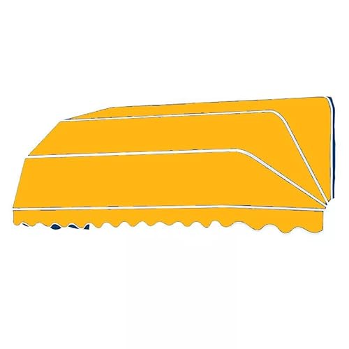 Einziehbare Kuppelüberdachung - wasserdichte Außentürmarkise Gelb 160 x 60 cm - Faltbarer Fensterschirm perfekt für Veranda-Dekoration und Sonnenschutz Einziehbare Kuppelüberdachung - wasserdichte Außentürmarkise Gelb 160 x 60 cm - Faltbarer Fensterschirm perfekt für Veranda-Dekoration und Sonnenschutz von Generisch