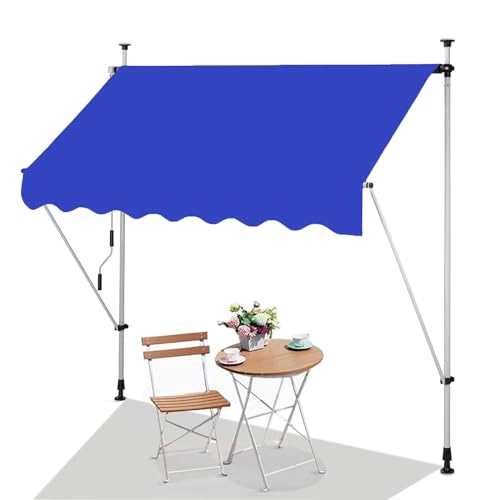 Einziehbare Markise, wasserdichter Aluminiumrahmen, verstellbare Pergola-Schattenabdeckung mit Kurbel, Terrassenüberdachung für den Außenbereich, Garten, Balkon von Generisch