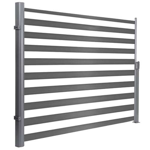 Einziehbare Outdoor Markise Wasserdicht Sonnen- & Windschutz für Terrasse Pool Terrasse Faltbarer Raumteiler Braun 180x300cm von Generisch