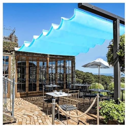 Einziehbare Wave Shade Sa – wasserdichte Terrassenüberdachung mit Seilzugsystem für Pergola Deck & Veranda – Sonnenschutz Markise Ersatz für Outdoor-Komfort Einziehbare Wave Shade Sa – wasserdichte Terrassenüberdachung mit Seilzugsystem für Pergola Deck & Veranda – Sonnenschutz Markise Ersatz für Outdoor-Komfort von Generisch