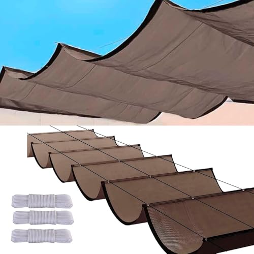 Einziehbare Welle Sonnensegel Wasserdicht Sonnensegel Einziehbar TerrassenüBerdachung Sonnenschutz Pergola Dach Pergola Markise(#1,1.8x10M) von Generisch