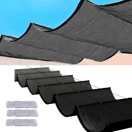 Einziehbare Welle Sonnensegel Wasserdicht Sonnensegel Einziehbar TerrassenüBerdachung Sonnenschutz Pergola Dach Pergola Markise(#2,1.8x7M) von Generisch