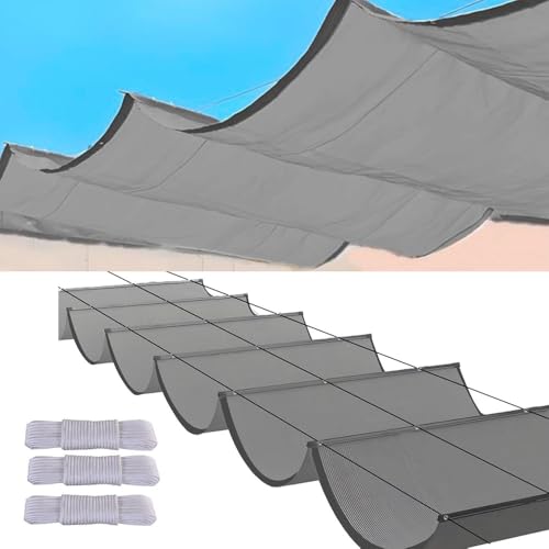 Einziehbare Welle Sonnensegel Wasserdicht Sonnensegel Einziehbar TerrassenüBerdachung Sonnenschutz Pergola Dach Pergola Markise(#4,1.2x3M) von Generisch