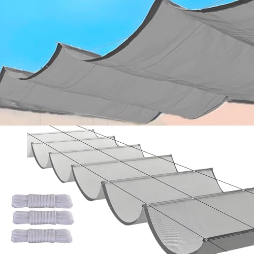 Einziehbare Welle Sonnensegel Wasserdicht Sonnensegel Einziehbar TerrassenüBerdachung Sonnenschutz Pergola Dach Pergola Markise(#9,1.2X4M) von Generisch