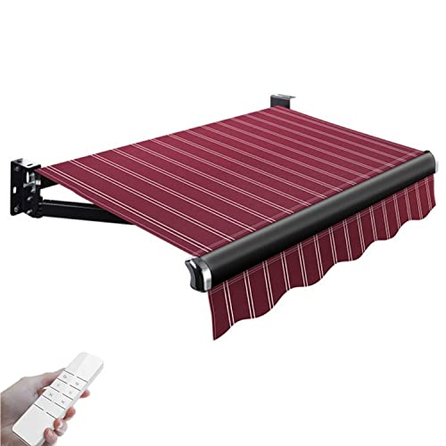 Einziehbare elektrische Markise mit Fernbedienung und manueller Kurbel - Sonnenschutz Outdoor Baldachin Einziehbare elektrische Markise mit Fernbedienung und manueller Kurbel - Sonnenschutz Outdoor Baldachin von Generisch