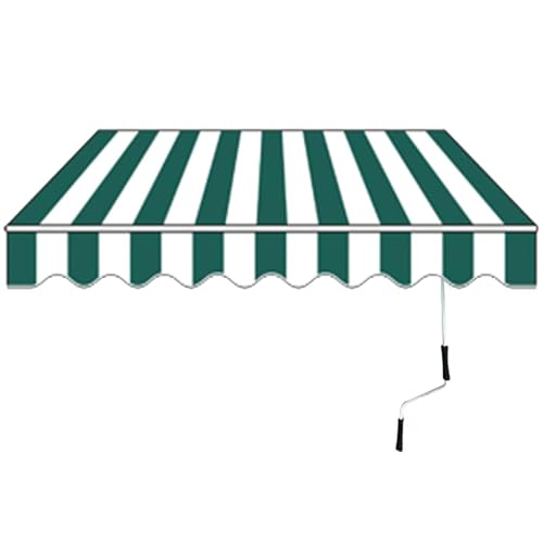 Einziehbare manuelle Markise – Anti-UV wasserdichte Terrassenüberdachung für Garten Balkon Restaurant – Faltmarkise mit Handkurbel erhältlich in 2x1.5m 3x2.5m 4x3m 5x3m Größen Einziehbare manuelle Markise – Anti-UV wasserdichte Terrassenüberdachung für Garten Balkon Restaurant – Faltmarkise mit Handkurbel erhältlich in 2x1.5m 3x2.5m 4x3m 5x3m Größen von Generisch