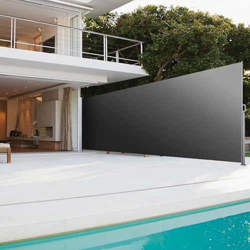 Einziehbarer Seitenmarkise, zusammenklappbare Trennwand, UV-beständig, Windblocker für Garten, Hinterhof, Balkon, einfach aufzubauen, freistehend, 180 x 500 cm Einziehbarer Seitenmarkise, zusammenklappbare Trennwand, UV-beständig, Windblocker für Garten, Hinterhof, Balkon, einfach aufzubauen, freistehend, 180 x 500 cm von Generisch