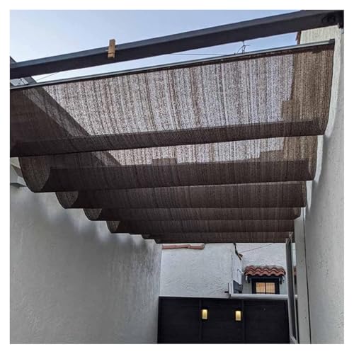 Einziehbares Sonnenschutznetz für Terrasse und Veranda, U-förmiges Wellendesign, flexible Markise, ideale Pergola-Schattenlösung von Generisch