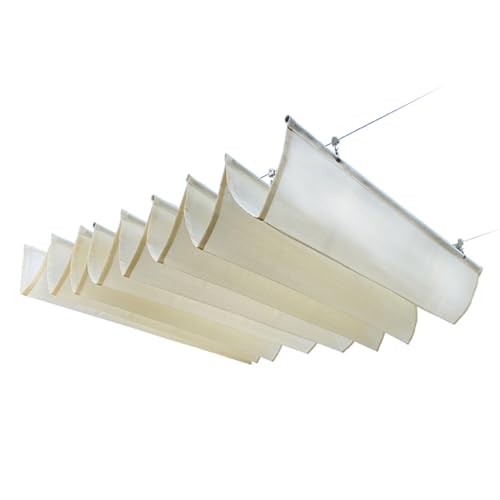 Einziehbares Sonnensegel, UV-Blockierung, HDPE-Markisensegel, Outdoor-Pergola-Schattenabdeckung für kommerzielle Hof und Veranda von Generisch