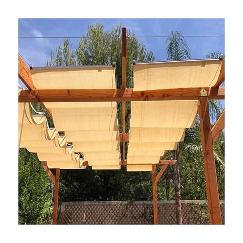 Einziehbares Wellen-Sonnensegel, 1,7 m x 15 m, Schiebegleiter für Pergolen, Decks und Terrassen, perfekte Sonnenschutzlösung für den Außenbereich Einziehbares Wellen-Sonnensegel, 1,7 m x 15 m, Schiebegleiter für Pergolen, Decks und Terrassen, perfekte Sonnenschutzlösung für den Außenbereich von Generisch