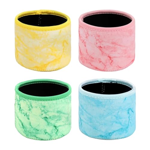 Eiscreme Neoprenhülse - 4pcs Isolierte Pint -Deckungen | Wiederverwendbarer Neopren -Eiscremehalter | Kaltes Getränk Pint Sleeve | Kühlerhülsen für die Kälte | Trinkisolator für Sommerpartys reisen von Generisch