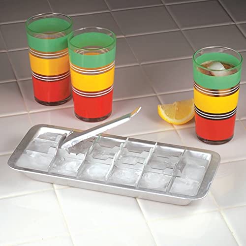 Eiswürfelbehälter Stapelbar mit einfach zu lösendem Eiswürfel Edelstahl 24 (Silver-f, One Size) von Generisch
