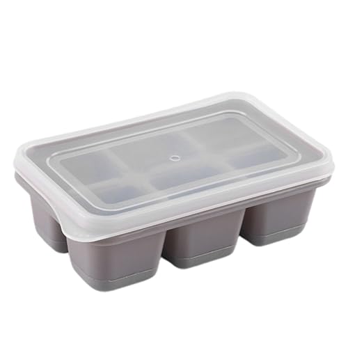 Eiswürfelschale - Silikon in Eiswürfelform | Eiswürfel, quadratische Eiswürfel mit 6 Vertiefungen, nicht mit Griff bedeckte Eiswürfel, Alimen Küchenfutter Eiswürfelschale - Silikon in Eiswürfelform | Eiswürfel, quadratische Eiswürfel mit 6 Vertiefungen, nicht mit Griff bedeckte Eiswürfel, Alimen Küchenfutter von Generisch