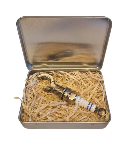 Elbkrämer Flaschenöffner aus Zündkerze und Stahl - handgefertigt in Deutschland in Geschenkverpackung. Ein originelles praktisches Geschenk für Auto Fans Schrauber Tuner Mechaniker KFZ Mechatroniker von Generisch