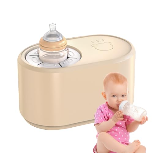 Electric Bottlea, Shaker Formula Mixer, Rechargeable Milk Maker with Constant Temperature Control Warmer, Automatic Bottle Mixer for Home, Outdoor Feeding, White, Light Coffee von Generisch