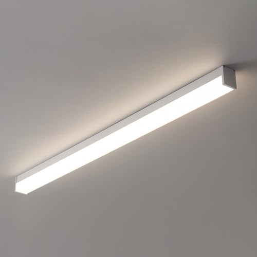 Elegante, moderne, minimalistische LED-Deckenleuchte, 150 cm, lineare Unterputz-Halterung für Schlafzimmer, Küche, Flur und Schrank, modernes schwarzes Finish Elegante, moderne, minimalistische LED-Deckenleuchte, 150 cm, lineare Unterputz-Halterung für Schlafzimmer, Küche, Flur und Schrank, modernes schwarzes Finish von Generisch