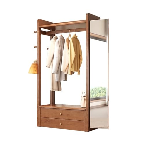 Elegante Massivholzgarderobe mit Spiegel in voller Länge, freistehend, für Schlafzimmer und Wohnzimmer, große Größe, schlichtes Design und funktionaler Heimnizer. Elegante Massivholzgarderobe mit Spiegel in voller Länge, freistehend, für Schlafzimmer und Wohnzimmer, große Größe, schlichtes Design und funktionaler Heimnizer. von Generisch