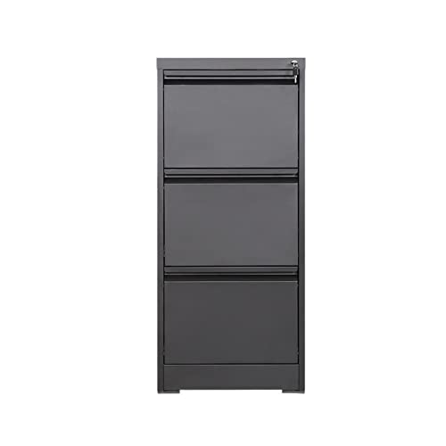 Eleganter Aktenschrank aus Metall mit 4 Schubladen für Zuhause und Büro, stilvolles Design für den Arbeitsplatz, modernes minimalistisches Fell von Generisch