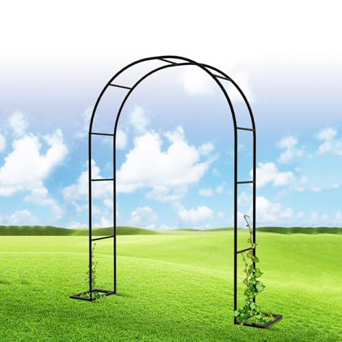 Eleganter Gartenbogen aus Metall für Hochzeiten, stabiler Laubentorbogen mit Sockel, ideal zum Klettern von Rosen & Früchten, perfekt für Eingänge, Geburtstage, Weihnachten, Terrassen & Pergolen Eleganter Gartenbogen aus Metall für Hochzeiten, stabiler Laubentorbogen mit Sockel, ideal zum Klettern von Rosen & Früchten, perfekt für Eingänge, Geburtstage, Weihnachten, Terrassen & Pergolen von Generisch