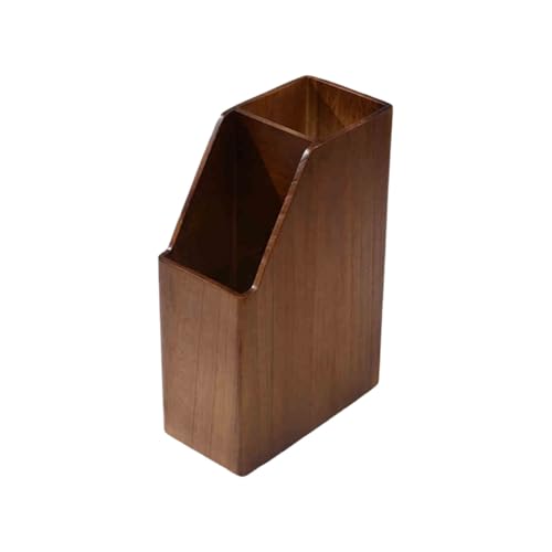 Eleganter Regenschirmständer aus Holz, quadratisch, dekorativer Halter für Eingangsbereich, Wohnzimmer, Hotel (Walnussholz-Finish), stilvolle Inneneinrichtung und Heimdekor-Lösung von Generisch