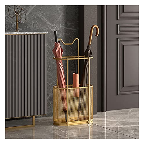 Eleganter Schirmständer aus Schmiedeeisen mit Abtropfgestell und Haken für den Eingangsbereich oder die Veranda Eleganter Schirmständer aus Schmiedeeisen mit Abtropfgestell und Haken für den Eingangsbereich oder die Veranda von Generisch