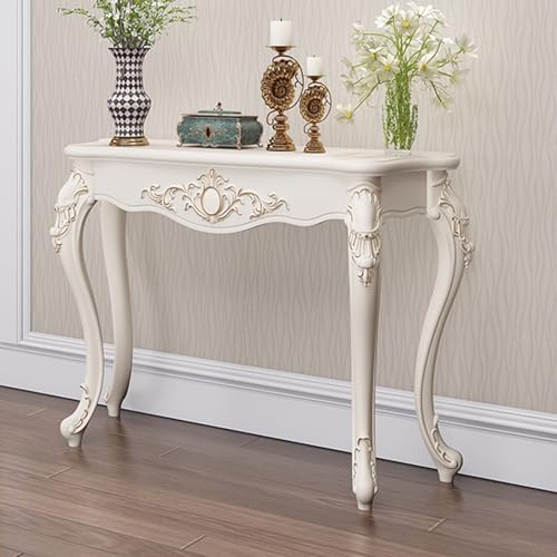 Eleganter Vintage-Konsolentisch für den Flur – Foyer Sofatisch mit stilvollen Beinen, dekorativer Eingangsmöbel, schicker Akzenttisch für Heimdekoration von Generisch