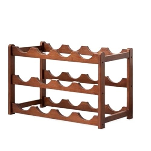 Eleganter Weinhalter, stilvolles Rotweinregal und Flaschenaufbewahrung, Multiflaschen-Gitter-Weinschrank, ideal für Heimwein (42,9 x 23,4 x 25,9 cm) von Generisch