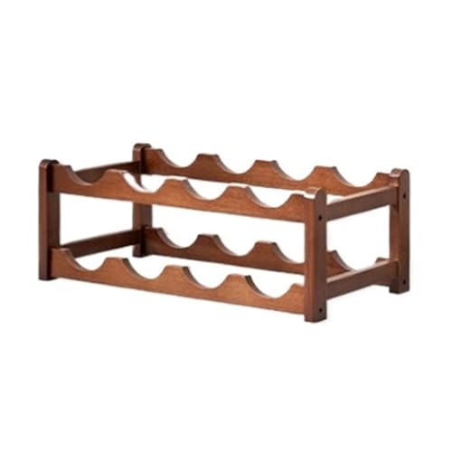 Eleganter Weinhalter - Mehrflaschen-Rotweinregal Stilvoller Weinschrank Aufbewahrung Platzsparendes Display Rack für Zuhause - Perfekt für Weinliebhaber (42,9 x 23,4 x 15 cm) von Generisch
