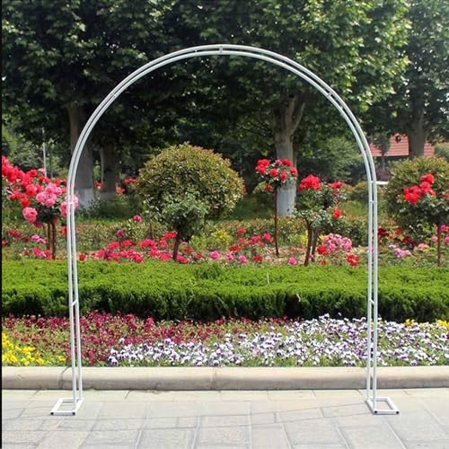 Eleganter großer Hochzeitsbogen aus Metall – Stabiler Gartenlaube Torbogen zum Klettern von Rosen, Früchten & Dekor, perfekt für Eingänge, Geburtstage, Weihnachten, Terrassen & Pergolen von Generisch
