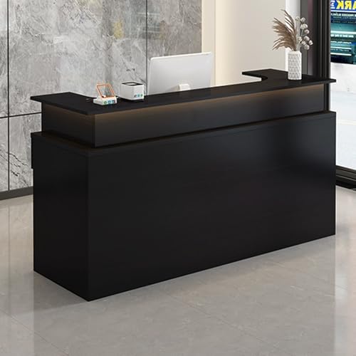 Eleganter moderner Empfangstresen mit abschließbaren Schubladen, 140 cm, Stehpult für Lobby, Einzelhandel, Kasse, stilvolle Arbeitsbereiche und professionelle Nutzung Eleganter moderner Empfangstresen mit abschließbaren Schubladen, 140 cm, Stehpult für Lobby, Einzelhandel, Kasse, stilvolle Arbeitsbereiche und professionelle Nutzung von Generisch