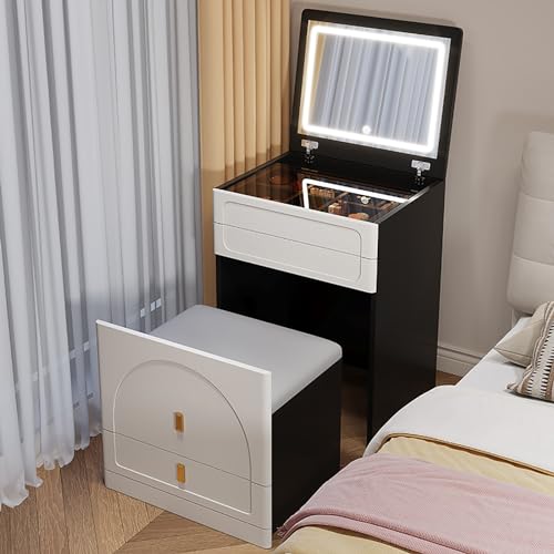 Elegantes Schminktisch-Set mit beleuchtetem Spiegel & Hocker - Perfekter Schminktisch für Frauen & Mädchen Elegantes Schminktisch-Set mit beleuchtetem Spiegel & Hocker - Perfekter Schminktisch für Frauen & Mädchen von Generisch