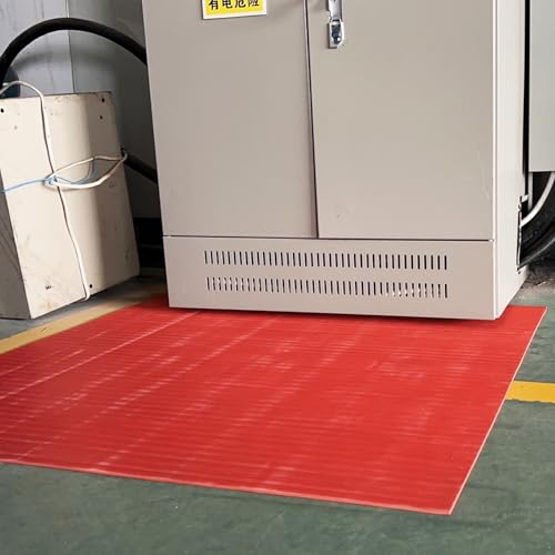 Elektrisch isolierende Gummimatte, strapazierfähige, rutschfeste Sicherheitsmatte für Schalttafelbereiche, getestet auf Hochspannungsschutz Elektrisch isolierende Gummimatte, strapazierfähige, rutschfeste Sicherheitsmatte für Schalttafelbereiche, getestet auf Hochspannungsschutz von Generisch