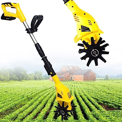 Elektrische Gartenfräse mit klappbarem Rahmen und Bremsknopf für effiziente Bodenbearbeitung von Generisch