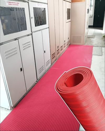 Elektrische Isoliermatte aus Gummi, Hochspannung, nicht leitende Bodenbelagrolle, dielektrische Schalttafel-Bodenmatte Elektrische Isoliermatte aus Gummi, Hochspannung, nicht leitende Bodenbelagrolle, dielektrische Schalttafel-Bodenmatte von Generisch