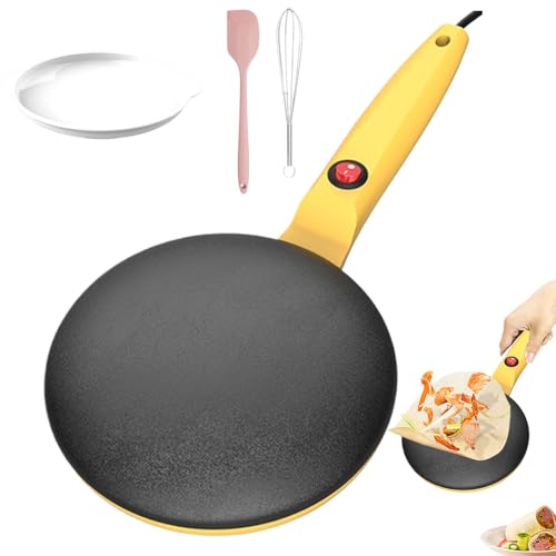 Elektrischer Crêpes-Maker, elektrischer Pfannkuchen-Maker -Crêpe-Grillpfanne - 7,8-Zoll-Instant-Crepe-Maker, Grillplatte, Crepe-Maker, elektrische Crepes-Pfanne, automatische Temperaturregelung, trag Elektrischer Crêpes-Maker, elektrischer Pfannkuchen-Maker -Crêpe-Grillpfanne - 7,8-Zoll-Instant-Crepe-Maker, Grillplatte, Crepe-Maker, elektrische Crepes-Pfanne, automatische Temperaturregelung, trag von Generisch