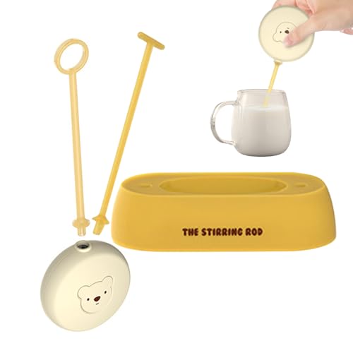 Elektrischer Getränkemixer | Tragbarer elektrischer Schaummacherstab,Automatischer Milchmixerstab Leise für Latte Cocktails Heiße Schokolade Cappuccino Ei von Generisch