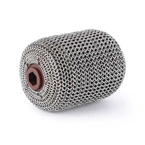 Elektrischer Grillbürste,Brustless Hair 304 Edelstahl Grillreiniger, Drahtlos Aufladbar, Mit Abnehmbaren Edelstahlrollen 350 RPM, Geeignet für Grillreinigung (Rollen ersetzen) von Generisch